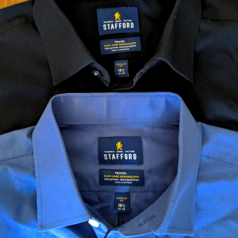 Two Stafford Dress Shirts